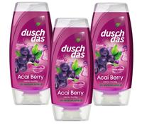 3X 225Ml Duschdas Acai Berry Bacca Gel Doccia Profumo Intenso Fruttato