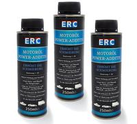 3X 250 Ml ERC Olio Motore Additivo Power Riduce Attrito Usura Prestazioni Motore