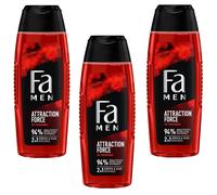 3X 250Ml Fa Men Attraction Force Gel Doccia 2In1 Pheromone Corpo & Capelli