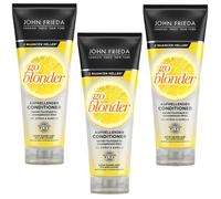3x 250ml JOHN FRIEDA Go Bionda Aufhellender Balsamo Con Agrumi & Camomilla