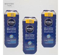 3X 250Ml Nivea Men Shampoo Antiforfora Nutriente Potente Estratto Di Bambù