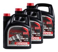 3x 4L CHEMPIOIL Bassa Visciosità olio motore Optima Sn 10W-30 MB 229.1 VW501.01