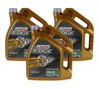 3X 5 Litri Originale Castrol Olio Motore EDGE 10W-60