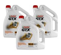 3x 5 Litro Originale Castrol olio motore GTX 5W-40 A3/B4 Olio Motore Oil