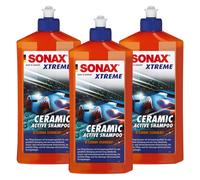 3x 500 ML Xtreme Ceramica Active Shampoo 02592000 Sonax Shampoo Auto Sigillante