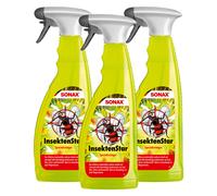 3X 750 Ml SONAX Insetticida Rimuovi Insetti Per Auto E Moto