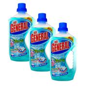3x 750ml Der General Detergente Universale Attivo 6 Bergfrühling Detergente