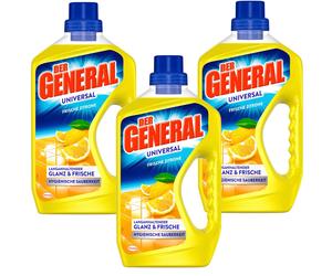 3X 750Ml Il Detergente Universale General Lucido E Fresco Al Limone