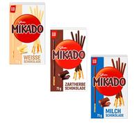 6X 75G LU GLICO MIKADO CIOCCOLATO ZARTHERBE STICKS Per Decorare E Gustare