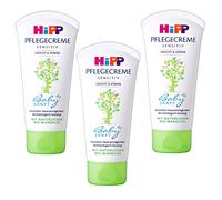 3x 75ml Hipp Crema di Cura Sensibili Viso & Corpo Tube Bebé Delicato Con