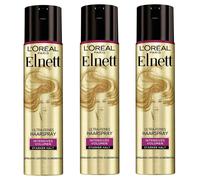 3X 75ML L'OREAL PARIS ELNETT Intensivo Volume Ultra Sottile Lacca Per Capelli