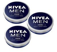 3x 75ml Nivea Men Crema per Viso, Corpo E Mani Normale & pelle Secca