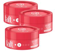 3x 75ml Schwarzkopf Taft Glanz Gel Wax Ultra Forte 24h, Lucentezza #3