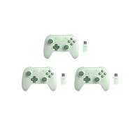 3X 8BitDo Controller di Gioco Wireless 2.4G con Joystick Effetto Hall per PC per Raspberry Pi Android, Verde