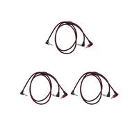 3X 90 Gradi da 3,5 mm Maschio un 2 Cavo Maschio RCA Ad Angolo Retto Stereo AUX Y Cavo Splitter Jack per Microfono per Laptop 1 M