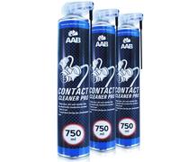 3x AAB CONTACT CLEANER PRO 750 ml PULITORE ELETTRONICO SPRAY CONTATTO SPRAY C...