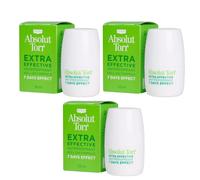 3x Absolut Torr Roll-On 25 ml | Protezione 7 giorni sudore e odori