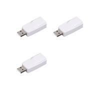 3X Adattatore Ethernet LAN USB A RJ45 Scheda di Rete USB2.0 da 100 Mbps per PC Laptop Desktop DVB Set Top Box Drive-Free Bianco