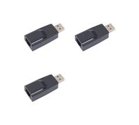 3X Adattatore Ethernet LAN USB A RJ45 Scheda di Rete USB2.0 da 100 Mbps per PC Laptop Desktop DVB Set Top Box Drive-Free Nero