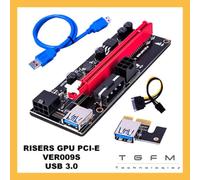 3x Adattatore GPU Risers PCI-E extender Ver009S 1x a 16x USB 3.0