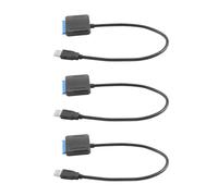 3X Adattatore per Cavo per Convertitori di Dischi Rigidi per Dischi Rigidi Ssd 2.5 / 3.5 da A USB 3.0