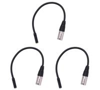3X Adattatore per Microfono Stereo con Connettore Audio da 0, A 3 Pin Xl8048