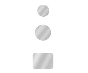3x Adattatori piastre metalliche compatibili fissaggio magnetico, con adesivi