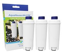 3x AH-CDE Filtro compatibile per filtro acqua DeLonghi DLSC002, SER3017, 5513292811, adatto per macchine da caffè da caffè e caffè espresso Delonghi