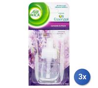 3x Air Wick Spina Ricarica 19 Ml. Lavanda Deodorante
