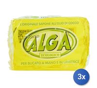 6X ALGA BIO SAPONE ECOLOGICO DA 400 GR ALL'OLIO DI COCCO VEGANO IPOALLERGENICO