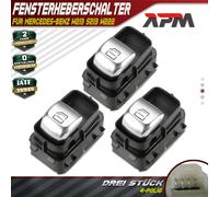 3x Alzacristalli Interruttore Nero Anteriore R Posteriore per Mercedes-Benz W205