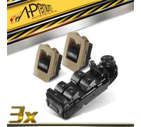 3x Alzacristalli Interruttore Unità Commutazione Frontale Dietro per BMW X5 E70