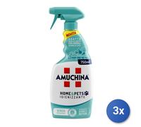 3x Amuchina Sgrassatore Trigger 750 Ml. Igienizzante Pets