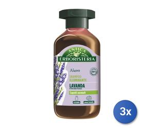 3x Antica Erboristeria Shampoo 250 Ml. Lavanda Normali
