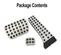 3x Antiscivolo Auto Pedale Cover Freno Frizione Accelerator Manuale Trasmissione