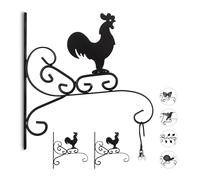 3x appendivasi gallo ganci portavasi parete giardino supporto muro fiori vaso