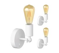 3x applique FETRO switch bianco opaco rotondo 1x E27 max. 60W [EEK: E]