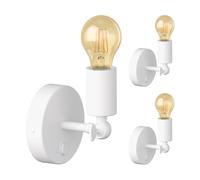 3x applique FETRO switch bianco opaco rotondo 1x E27 max. 60W [EEK: E]