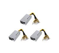 3X APW7 Alimentatore da 1800 W Alimentatore da Miniera per Bitmain S9/+/A6/A7/R4/S7/E9 con Connettori 10X PCI-e un 6 Pin