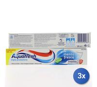 3x Aquafresh Dentifricio 75 Ml. Menta Fresca
