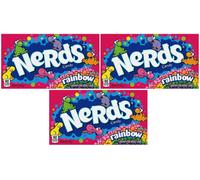 3x Arcobaleno Nerd Croccante Caramelle Teatro Scatola Dolci Americani 141.7g