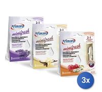 3x Ariasana Assorbiumidità Minifresh Energia Fruttata 100G