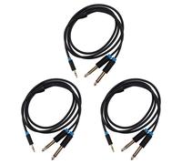 3X Audio Adattatore da Jack da 3,5 mm Un 6,35 per Altoparlante8647
