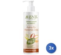 3x Avenil Corpo Fluida 400 Ml. Dispenser Nutriente