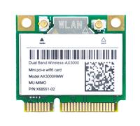 3X(AX200 AX3000HMW Scheda di Rete PCI-E WiFi 6 Adattatore 2.4G/5G Bluetoo9462