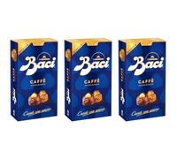 3X Baci Perugina al Caffe Praline di Cioccolato Fondente Extra con Nocciole e Estratto di Caffe 200g - Novita 2023 [3 Confezioni]