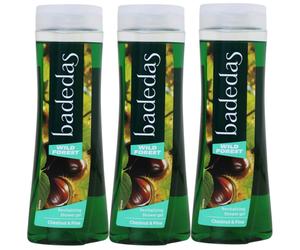 3x Badedas Bagnodoccia Wild Forest Gel Intenso Castagna & Pino 600 ml