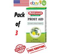 3x Baidyanath Prostaid 50 compresse ciascuna per il sollievo della prostata a...