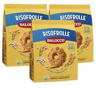 3X BaIocco Biscotti Risofrolle Frollini Classici con Farina e Crispies di Riso Extra Crunchy 700g