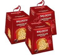3X BaIocco Mini Panettone con Gocce di Cioccolato, Senza Uvetta e Canditi con Ricetta Tradizionale 90g